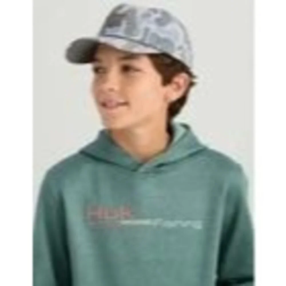 HUK Hoodie Boys Coldfront+ Graphic Performance Fishing Hoodie Size:YM